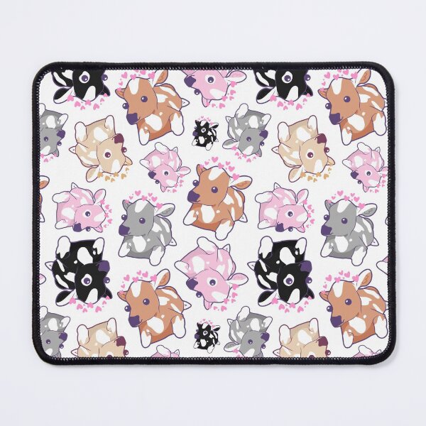 Vista previa del artículo con la obra «Lindo patrón de vaca Kawaii», diseñado y vendido por illhustration.