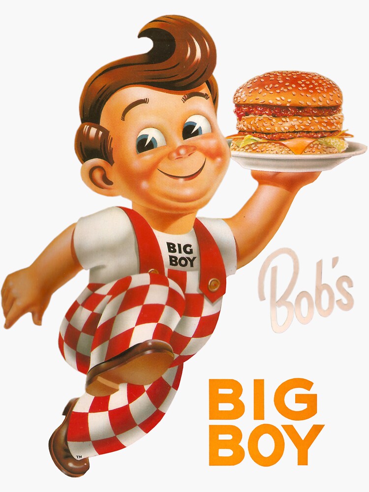 "BOB'S BIG BOY BURGER" Sticker for Sale by Tetewdua Redbubble