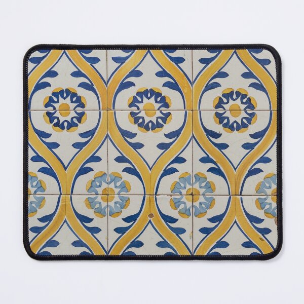 Item preview, Painted Patterns - Azulejo Tiles in Blue and Yellow designed and sold by Georgia Mizuleva.