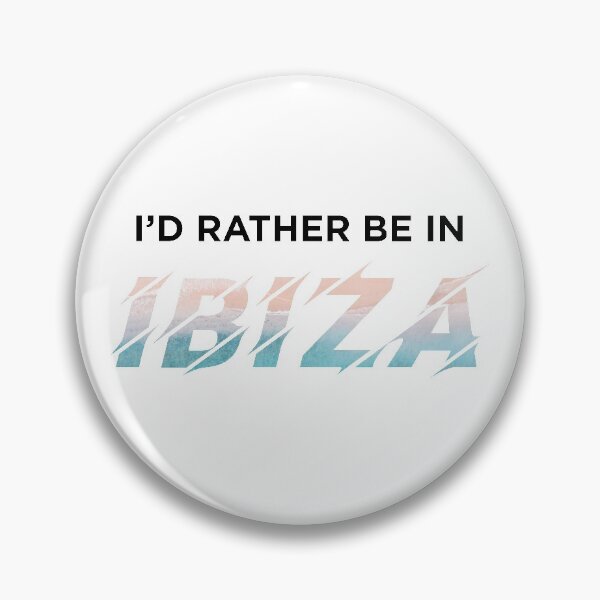 Item preview, I'd Rather Be In IBIZA (Beach on White) designed and sold by STUDIO-72.