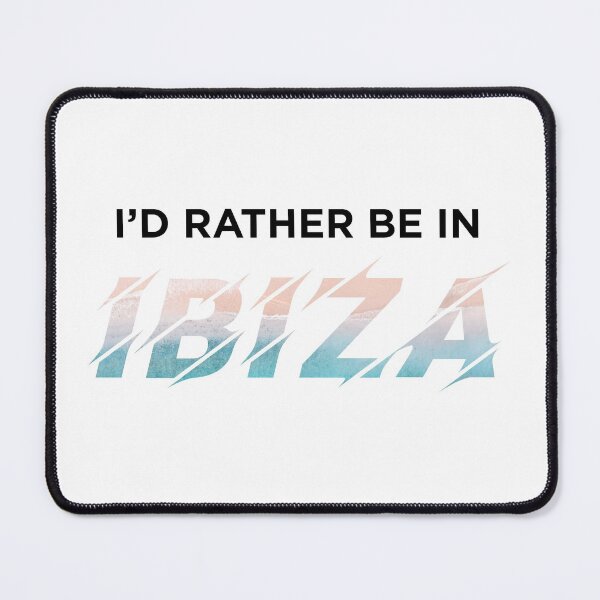 Item preview, I'd Rather Be In IBIZA (Beach on White) designed and sold by STUDIO-72.