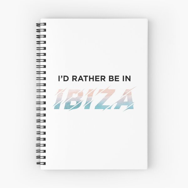 Item preview, I'd Rather Be In IBIZA (Beach on White) designed and sold by STUDIO-72.