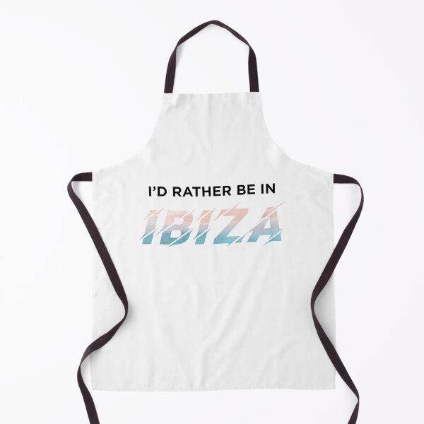 Item preview, I'd Rather Be In IBIZA (Beach on White) designed and sold by STUDIO-72.