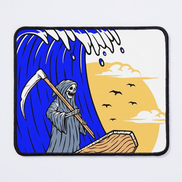 Item preview, Grim reaper surfing designed and sold by InvisibleMind.