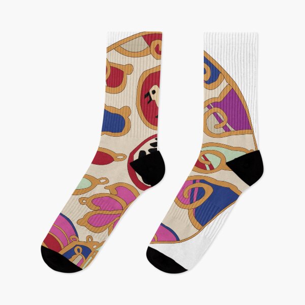 Item preview, Three-legged crow(Samjok-Oh), a lotus flower and clouds. Korean traditional pattern designed and sold by HANOUK JUNG.