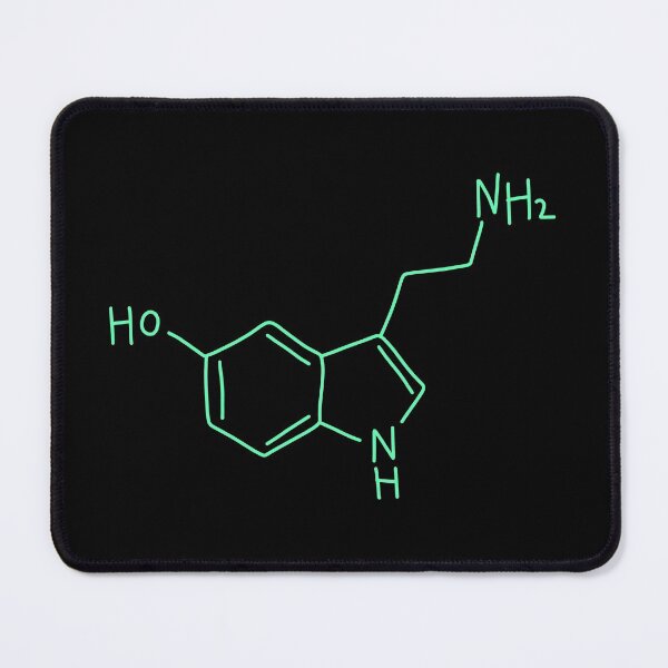 Item preview, Mint Green Serotonin Molecule Hand Drawn designed and sold by illhustration.