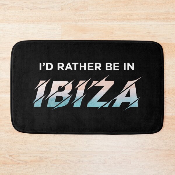 Item preview, I'd Rather Be In IBIZA (Beach on Black) designed and sold by STUDIO-72.