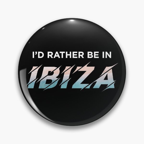 Item preview, I'd Rather Be In IBIZA (Beach on Black) designed and sold by STUDIO-72.