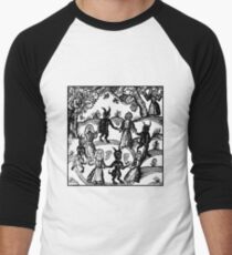 Camiseta ¾ bicolor para hombre Bailar con el demonio