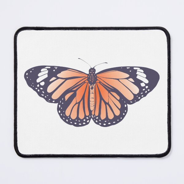 Item preview, Aesthetic Pastel Orange Coral Red Monarch Butterfly  designed and sold by illhustration.