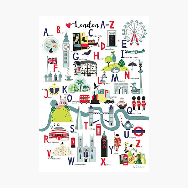 Item preview, London Alphabet  designed and sold by Emily Skinner.
