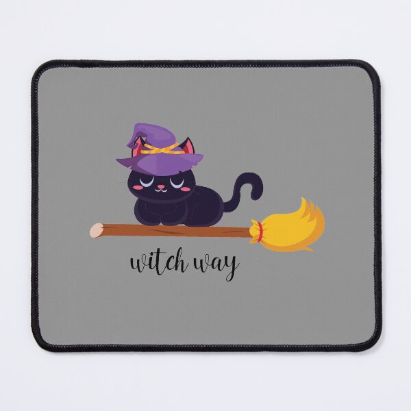 Item preview, Witch Way - Cat Witch Halloween designed and sold by samsaya77.