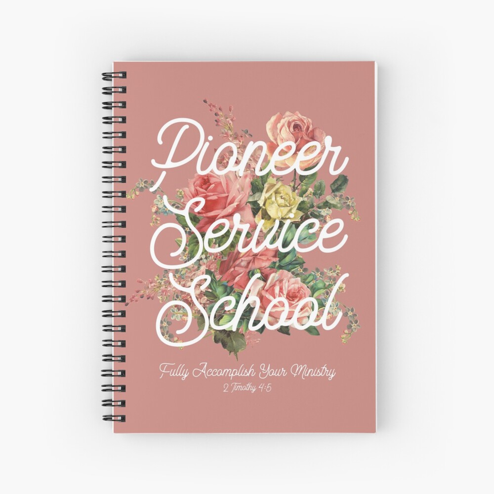 PIONEER SERVICE SCHOOL (FLORAL) Spiral Notebook