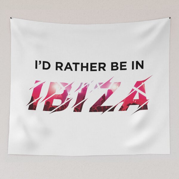 Item preview, I'd Rather Be In IBIZA (Clubbing on White) designed and sold by STUDIO-72.