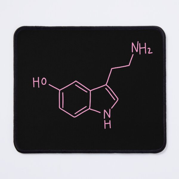 Item preview, Pink Serotonin Molecule Hand Drawn designed and sold by illhustration.