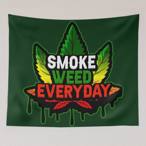 Item preview, SMOKE WEED EVERYDAY New Weed T shirt design designed and sold by Mrwinz.