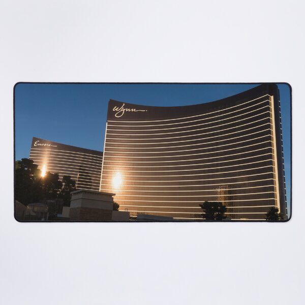 Chocolate Gold Buildings - Wynn and Encore Las Vegas Desk Mat