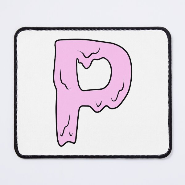 Item preview, melting pastel pink P initial  designed and sold by illhustration.