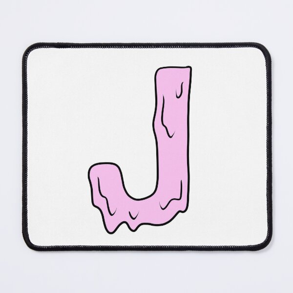 Item preview, melting pastel pink J initial designed and sold by illhustration.
