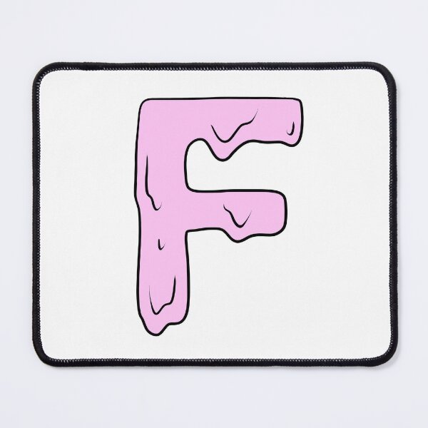 Item preview, melting pastel pink F initial  designed and sold by illhustration.