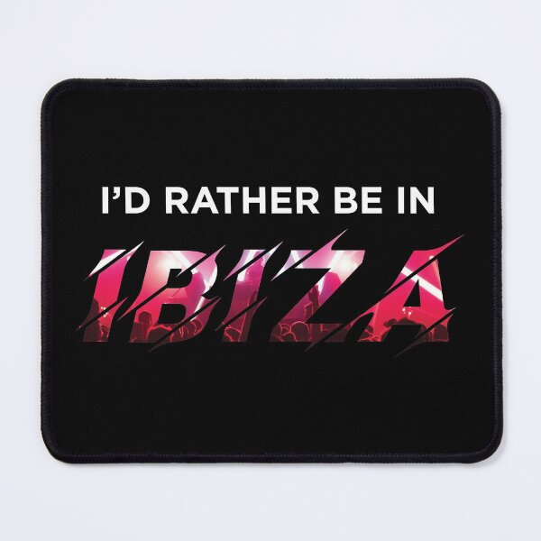Item preview, I'd Rather Be In IBIZA (Clubbing on Black) designed and sold by STUDIO-72.