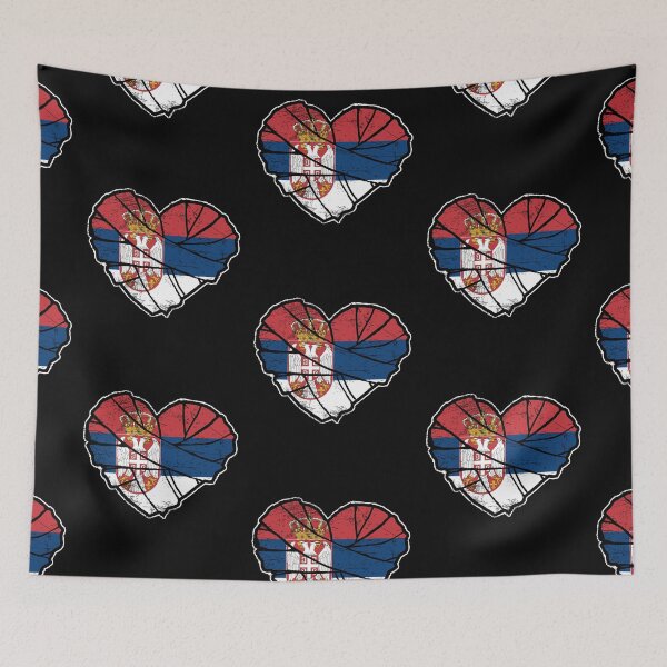 Item preview, Serbia flag heart designed and sold by Mila1946.