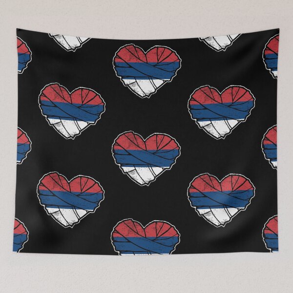 Item preview, Serbia flag heart designed and sold by Mila1946.