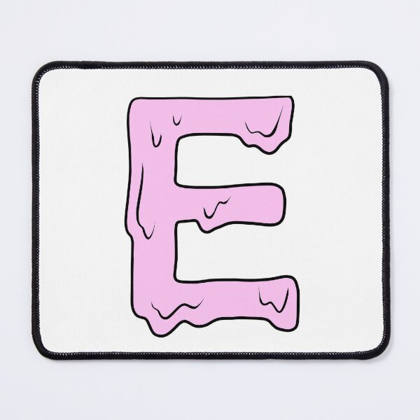 Item preview, melting pastel pink E initial  designed and sold by illhustration.