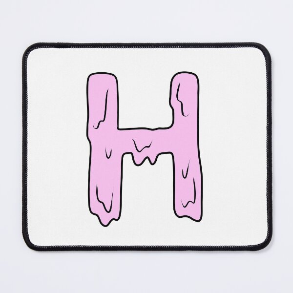 Item preview, melting pastel pink H initial  designed and sold by illhustration.