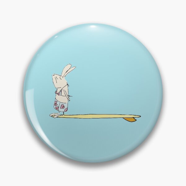 Item preview, girl surf bunny designed and sold by Sandy Mitchell.