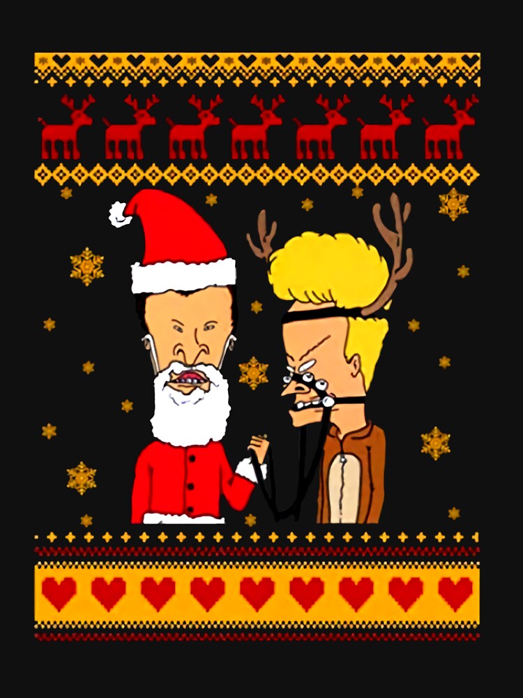 Beavis and butthead christmas sweater best sale