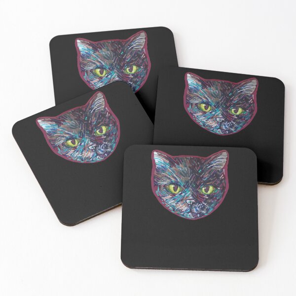 Item preview, Artistic Black Cat designed and sold by FrictionMaxxing.