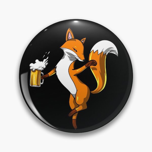Item preview, Fox Drinking Beer designed and sold by underheaven.