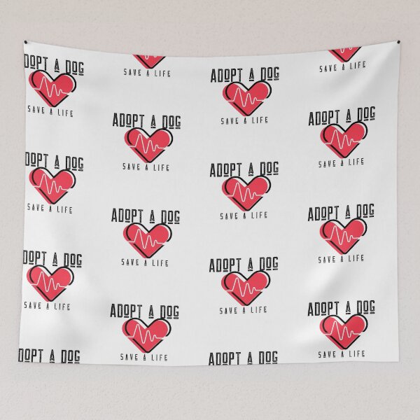 Item preview, Adopt A Dog Save A Life Text design for those who love pet adoption designed and sold by jtancrum61.