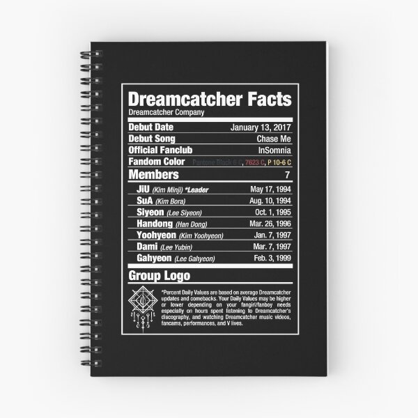 Item preview, Dreamcatcher Kpop Nutritional Facts 2 designed and sold by skeletonvenus.