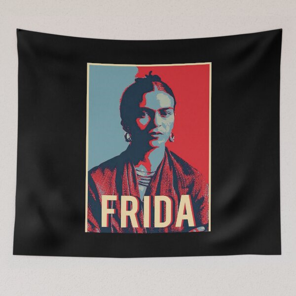 Item preview, Frida blue and red poster designed and sold by StaleyPatricia.