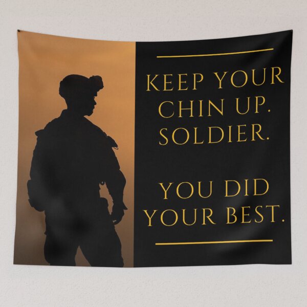 Item preview, 'Keep your chin up. Soldier. You did your best.' designed and sold by Bako24.