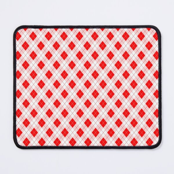 Item preview, Red Devil and White Halloween Argyle Check Plaid designed and sold by Creepyhollow.