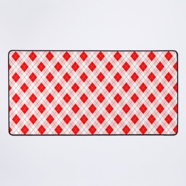 Item preview, Red Devil and White Halloween Argyle Check Plaid designed and sold by Creepyhollow.
