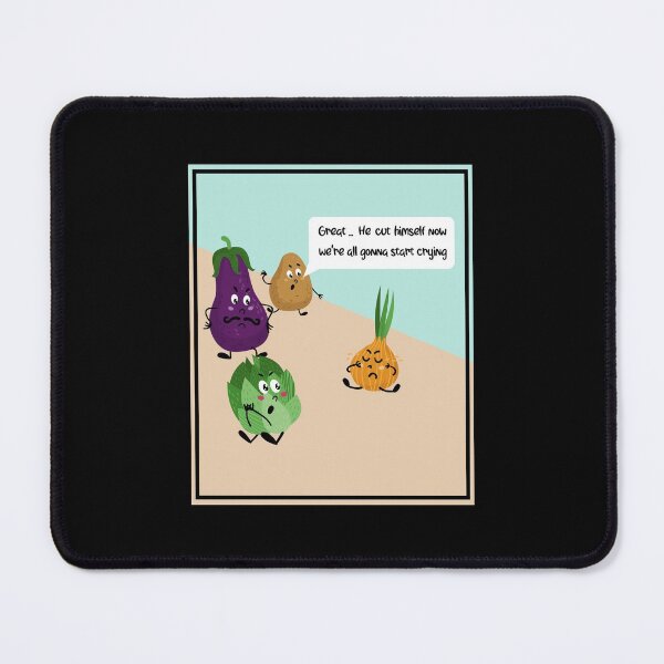Item preview, Funny Cute Veggie Idea For  World Vegetarian Day-  Great He Cut Himself Now We Are All Gonna Start Crying designed and sold by RedHive.