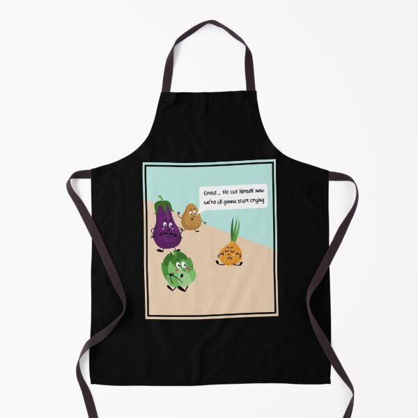Item preview, Funny Cute Veggie Idea For World Vegetarian Day- Great He Cut Himself Now We Are All Gonna Start Crying designed and sold by RedHive.