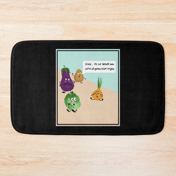 Item preview, Funny Cute Veggie Idea For  World Vegetarian Day-  Great He Cut Himself Now We Are All Gonna Start Crying designed and sold by RedHive.