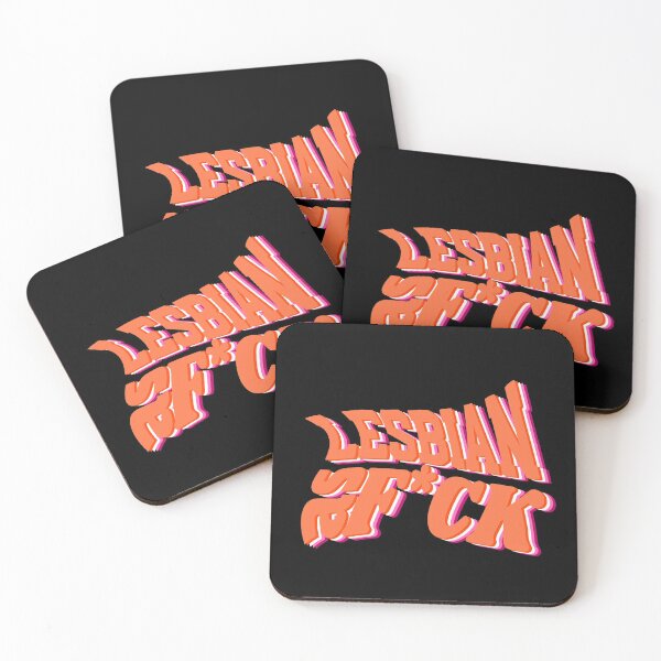 Item preview, Lesbian as fck sticker shirt for lesbians designed and sold by lucomini.