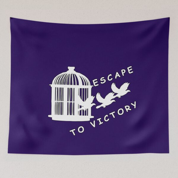Item preview, Escape To Victory lifelong learning wiseguy cute Inspiring Design Daily Uplifting Motivational quote for life changing suceess & leadership gift Tshirt & Sticker Inspire Real Life designed and sold by Inspirationarea.