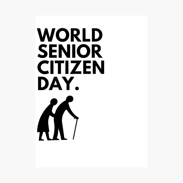 Item preview, world senior citizen day. designed and sold by MHcare.