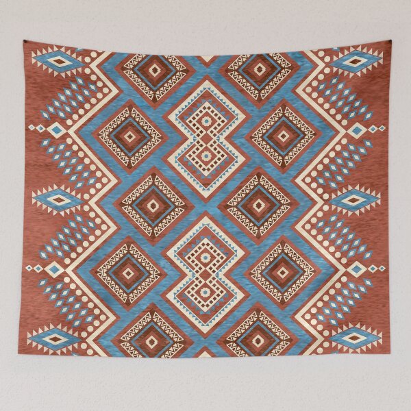 Item preview, Eastern Inspired Folk Boho Patter Rusty Colors designed and sold by Octavia Soldani.