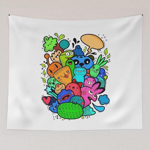 Item preview, cute doodle art, cute cartoon doodle art. designed and sold by Printdude.