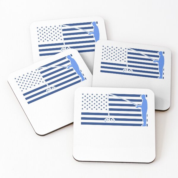 Item preview, Fisherman Fishing American Flag  designed and sold by fungear.