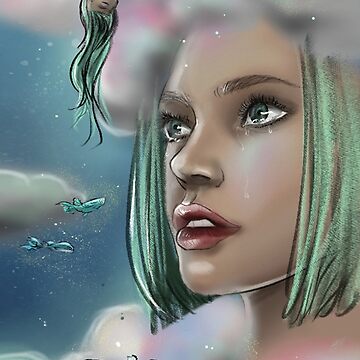 Artwork thumbnail, Portrait in the clouds by JeanMalgreMoi