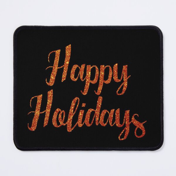 Item preview, Happy Holiday Pumpkin Orange Glitter Text designed and sold by Creepyhollow.
